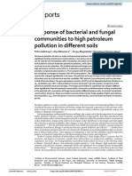 Response of Bacterial and Fungal Communities To High Petroleum Pollution in Different Soilsscientific Reports