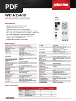 WDH-1540D: Professional IRD and Processor