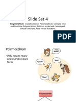 Slide Set 4: Polymorphism: Classification of Polymorphism, Compile Time