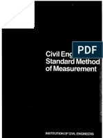 Civil Engineering Method of Measurements
