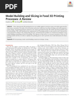 Model Building and Slicing in Food 3D Printing