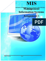 Management Information Systems: Assignment 1