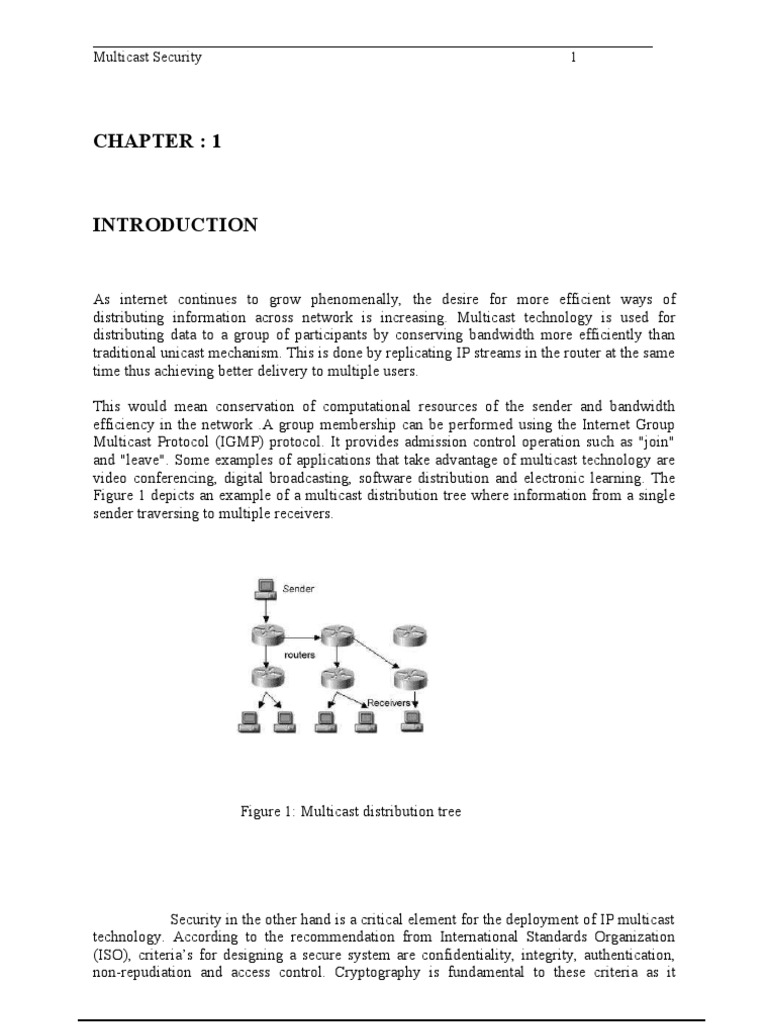 Multicast Security and Key Management | PDF | Public Key Cryptography ...