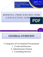 Bidding Consulting Services