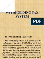 Withholding Tax System