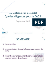 Atelier6 Operation Sur Le Capital Et Diligences Du CAC