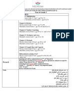 Study List and TT Yr 4 Gr 3