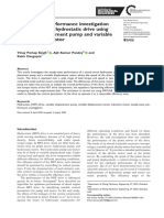 Steady-State Performance Investigation of Closed-Circuit Hydrostatic Drive Using Variable Displacement Pump and Variable Displacement Motor