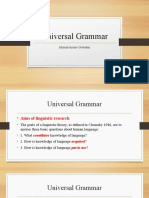  Universal Grammar