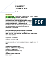 Prostho Summary Manal, Al Dahabi Etc