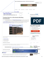 Start Download: Training Report On Residential Building Construction