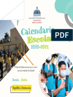 Calendario Escolar Junio Julio 2021