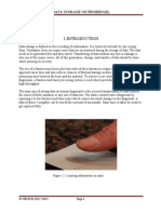 Documentation On Data Storage On Fingernail