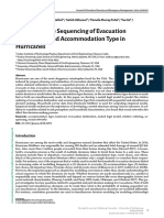 Estimating The Sequencing of Evacuation Destination and Accommodation Type in Hurricanes