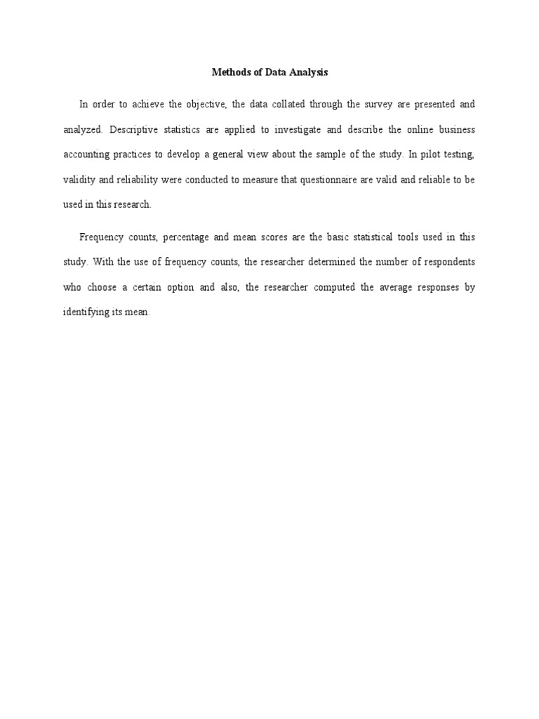 TYPES OF DATA ANALYSIS METHODS IN RESEARCH PDF visual data 5