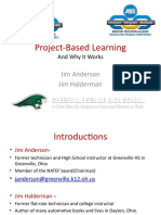 Project-Based Learning: Jim Anderson Jim Halderman