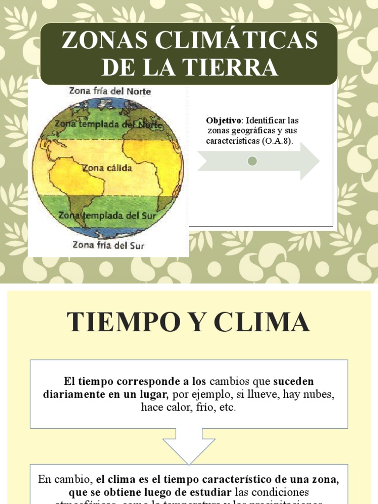 Zonas Climáticas de la Tierra: Tipos y Características | PDF