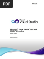 Download Visual Studio 2010 and MSDN Licensing Whitepaper - Mar-2011 by Otep SN51447909 doc pdf
