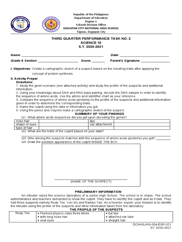 Forensic DNA Analysis Activity Guide | PDF | Dna Sequencing | Dna