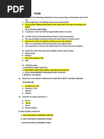 PSCRB Exit Exam Questions