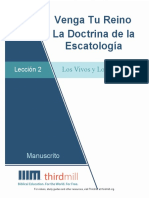 VengaTuReinoLaDoctrinaDeLaEscatologia.Leccion2.Manuscrito.Espanol