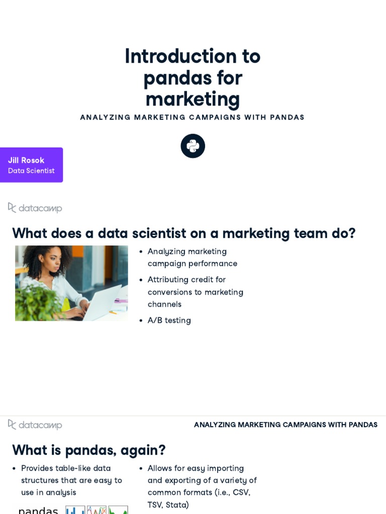 1.1 Marketing Campaign With Panda | PDF | Boolean Data Type | Data Type