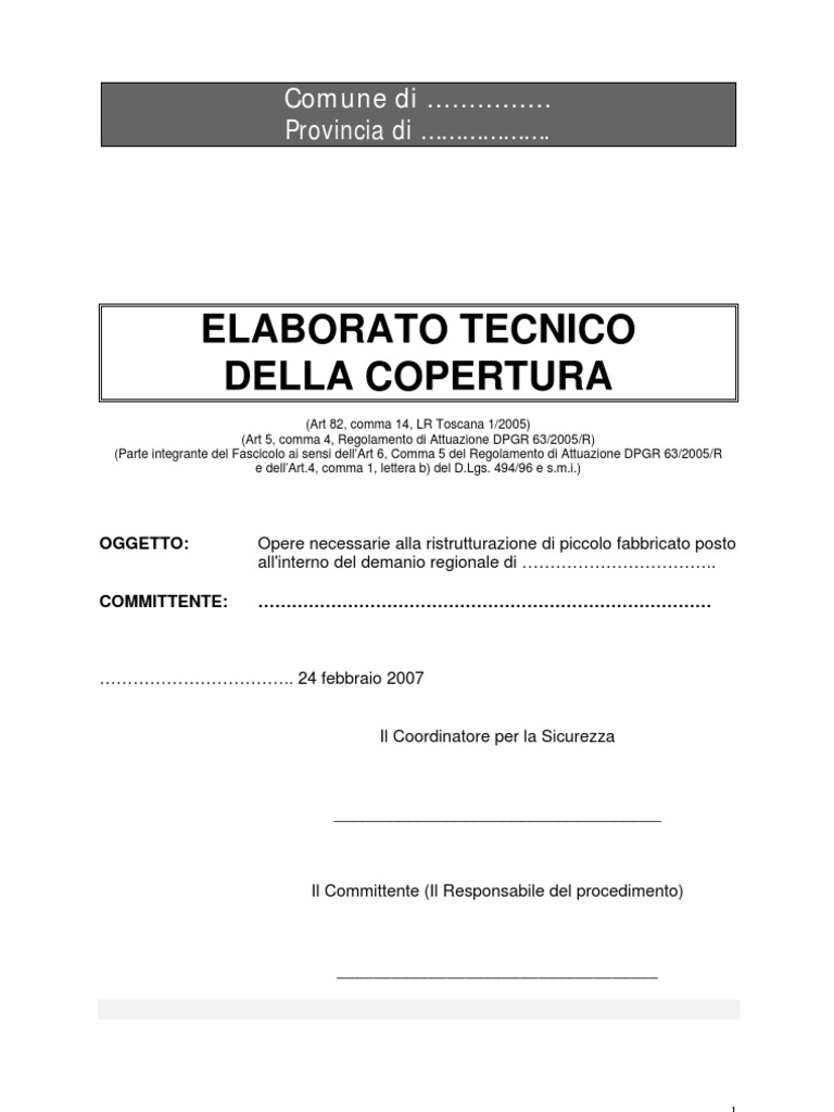 FacSimile Relazione Tecnica PDF