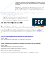 IIS Interview Questions