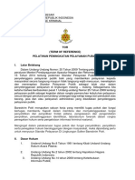 TOR Term of Reference Latkatpuan Pelayanan Publik ZI