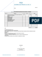 Presupuesto Proyecto Electrico Casa JR