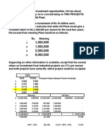 Despatch NPV Question