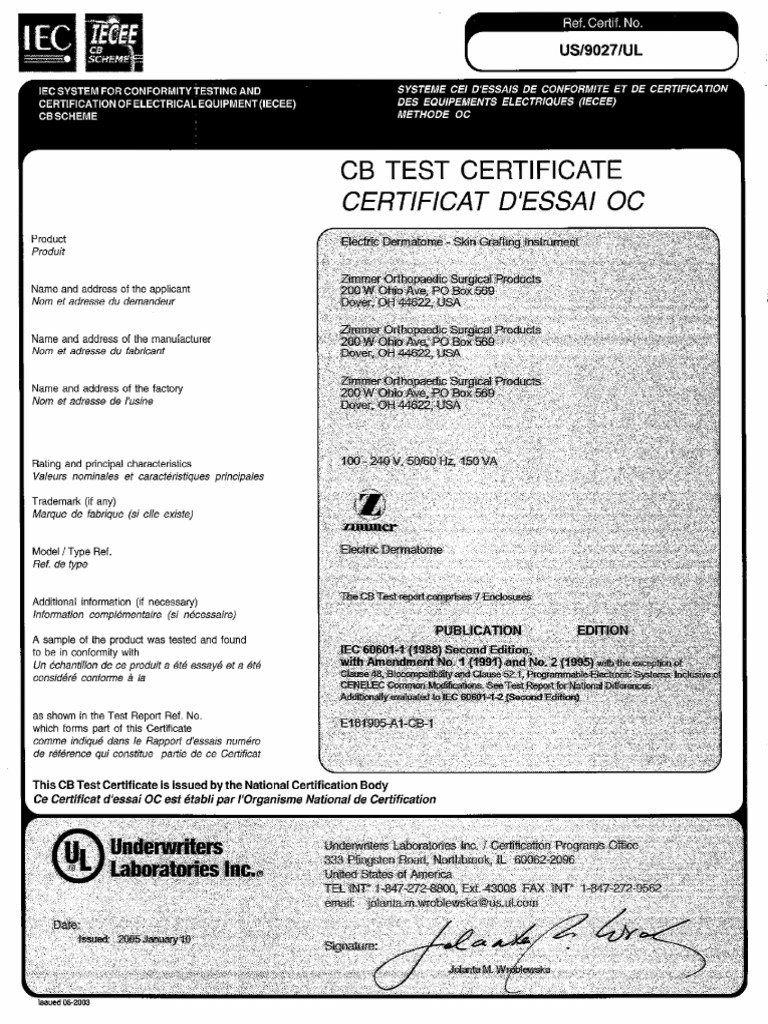 IEC 60601 Dermátomos | PDF | Mains Electricity | Fuse