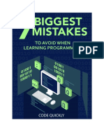 7 Biggest Mistakes Beginner Programmers Make