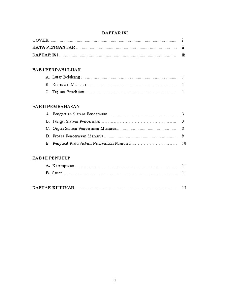 Tugas Makalah Sistem Pencernaan Manusia | PDF