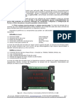 Manual Datasheet Interface Placa Controladora CNC Via Porta USB RNR V2 ECO MOTION 2.0 - 4 Eixos para Mach3