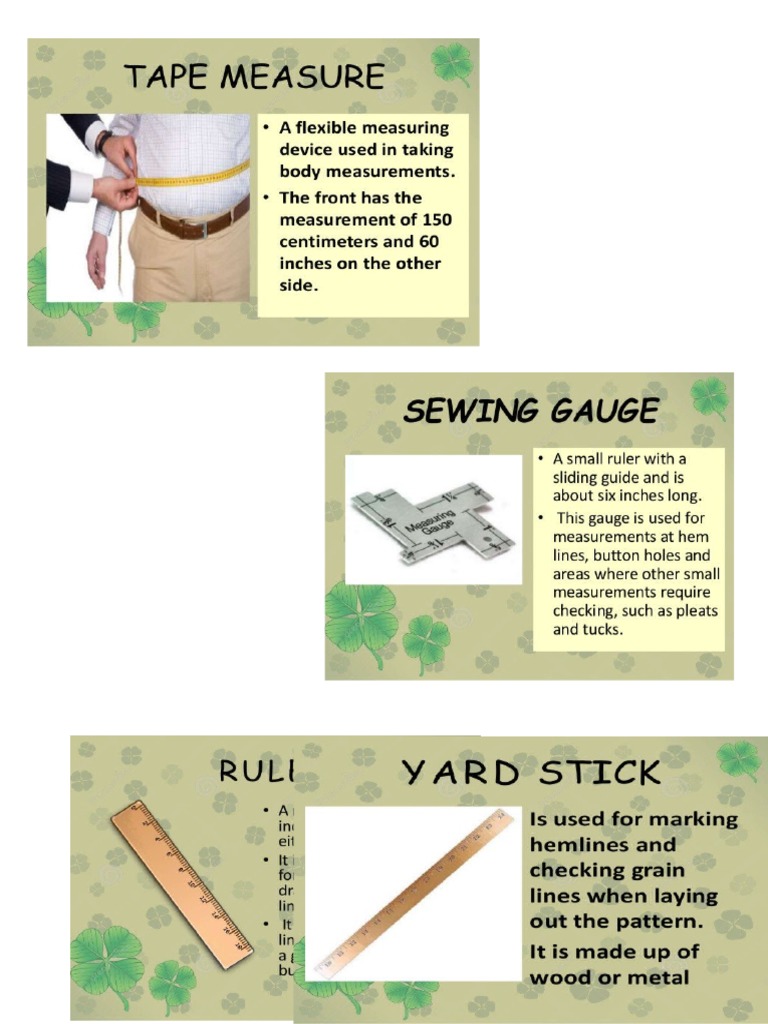 Sewing Tools and Their Uses PDF