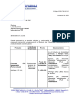 Cotización 8221 Estabilidad Acelerada - Validacion Cerovem 15% Fenbendazol Suspension II VM