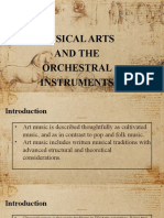 Musical Arts and Orchestral Instruments