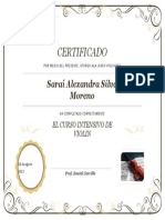 Certificado Sarai