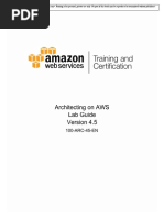 Architecting On AWS 4.5-Lab Guide