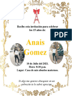 Invitacion Anais Gomez