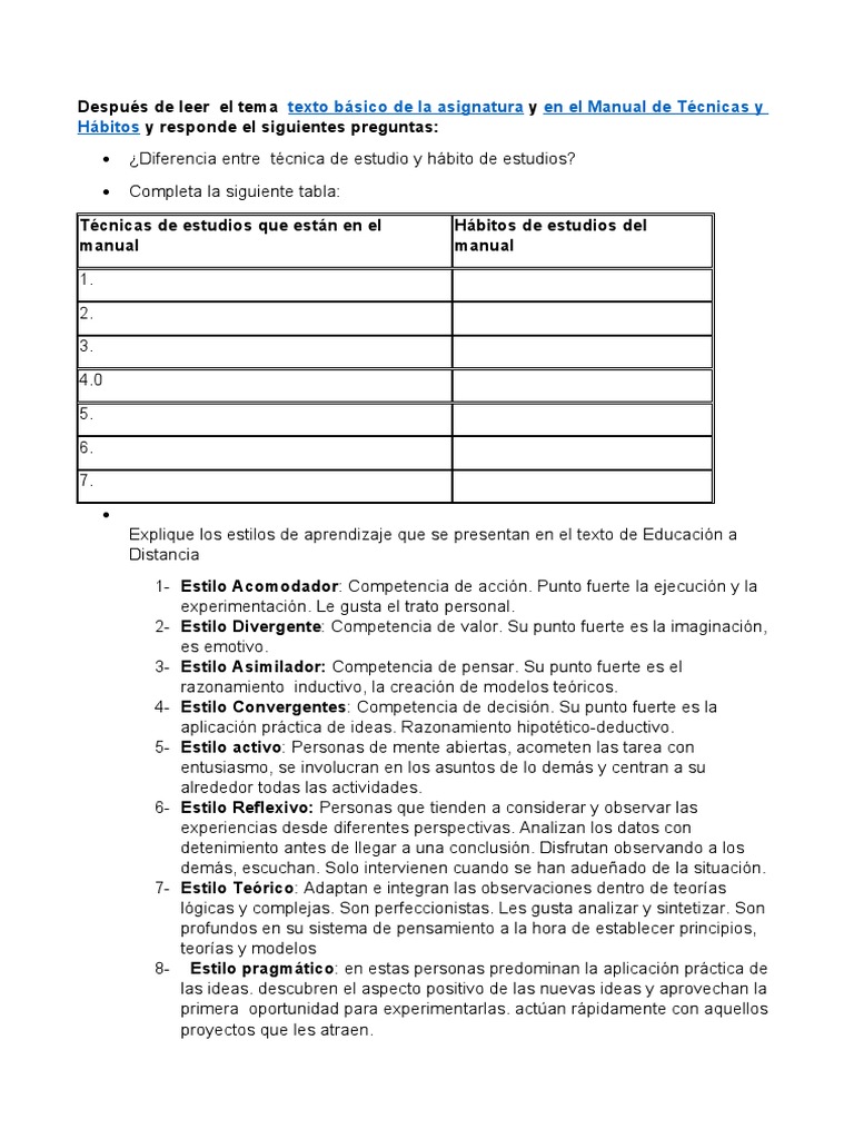 Técnicas y Estilos de Aprendizaje Efectivos | PDF | Pragmatismo | Teoría