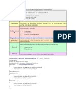 Estructura de Un Programa Informático