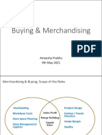 Essential roles of merchandising and buying