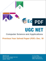 UGC NET CS Solved Paper