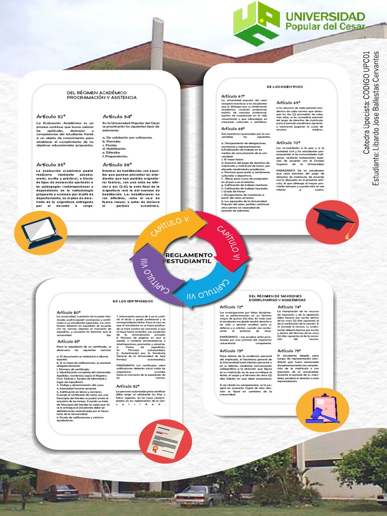 Póster UNIVERSIDAD POPULAR DEL CESAR | PDF | Prueba (evaluación ...