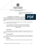 NORMAS PARA TETO DE AÇO E TETO DE HONRA 2016 - CASAMENTO MILITAR