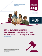 Legal Developments in The Progressive Realization of The Right To Adequate Food