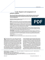 Sinus Pericranii: Diagnosis and Management in 21 Pediatric Patients