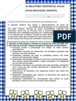 Modelos Relatórios Aulas Remotas